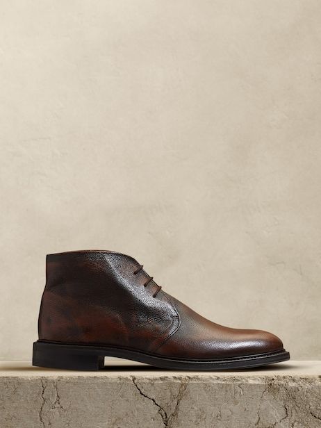 Men's Shoes - Shop All | Banana Republic Luxury Brown Lace-up Chukka Boots, Luxury Men's Semi-formal Chukka Boots, Formal Brown Leather-lined Chukka Boots, Brown Oiled Leather Lace-up Chukka Boots, Masculine Brown Leather-lined Chukka Boots, Hats Fashion, Leather Chukka Boots, Creative Jewelry Photography, Mens Hats