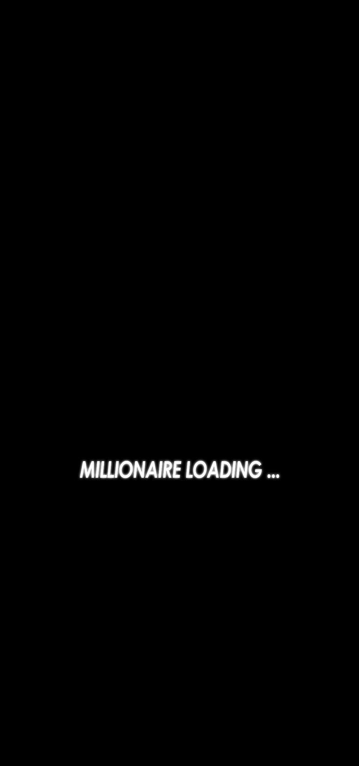 a black background with the words millionaire loading on it