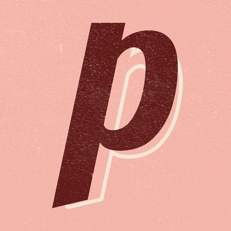 the letter p is made up of letters that appear to be in different colors and shapes