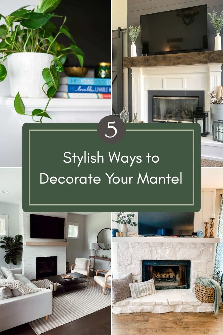 Wondering how to spice up your living room decor around the TV? Check out these 5 stylish ways to decorate a mantel with a TV in mind! With a few trendy designs, eye-catching accessories, and clever organization tips, showcasing your favorite items becomes effortless. You'll discover unique ideas such as layering decor pieces and balancing height differences for a cohesive look. Perfect your mantel design and create a beautiful space everyone will admire. Transform your TV area into a stunning focal point today! Target Mantle Decor, Mantel Decorating Ideas Under Tv, Mantle Styling With Frame Tv, Family Room Mantle Decor, Every Day Mantle Decor With Tv, Neutral Mantle Decor With Tv, Decor For Fireplace Mantle With Tv, Plants On Mantle With Tv, Style A Mantle With Tv