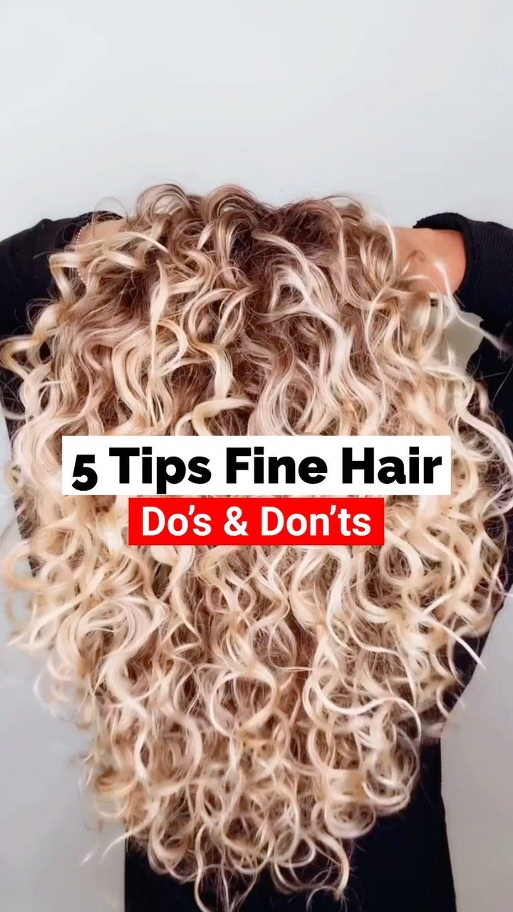 Fine hair tips⤵️ Fine hair describes your hair’s texture. If you have fine hair, your individual strands are smaller in diameter.… | Instagram How To Make Your Natural Curls Looser, High Density Fine Curly Hair, Wavy Perms For Long Hair, Best Perm For Thinning Hair, Curl Cream For Fine Hair, Best Perm For Fine Hair, Perm For Thinning Hair, Long Fine Curly Hairstyles, Fine Hair Perm Before And After