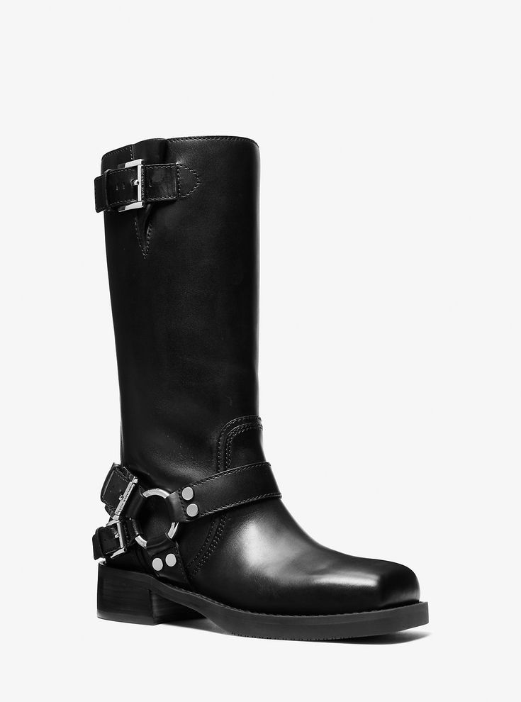 Crosby Leather Moto Boot Nautical Apartment, Tailored Shorts, Flowing Dresses, Leather Moto, Apartment Ideas, Moto Boots, Easy Wear, Mid Calf, Leather Boots