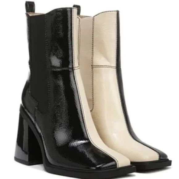 Brand New, Never Worn Size 8.5 Two Tone Black And Cream Vintage Style Shoes, Sam Edelman Boots, Chelsea Boot Women, Heeled Chelsea Boots, Funky Shoes, Gogo Boots, Retro Shoes, Vintage Boots, Black Boots Women