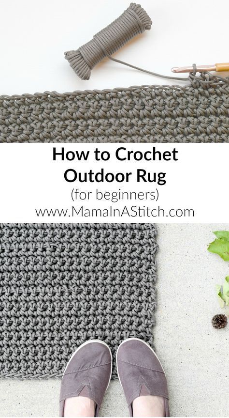 the crochet outdoor rug for beginners