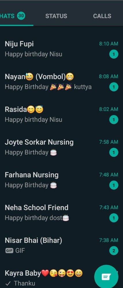 the happy birthday message is displayed on an iphone's screenshote screen, which shows