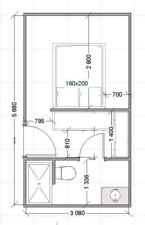 the floor plan for a bathroom with toilet, sink and bathtub in one room