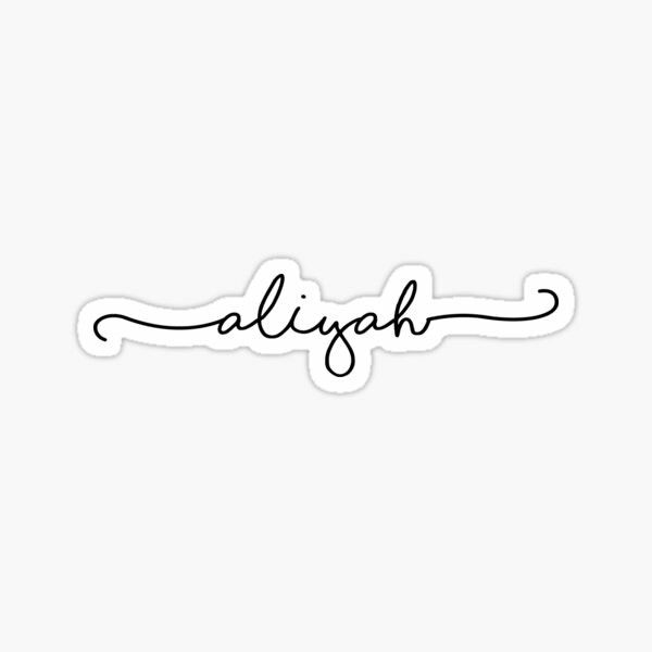 Aliyah Tattoo, Name Tattoo, Name Stickers, Tattoo Quotes, Decorate Laptops, Vinyl Decal Stickers, Kiss Cut, Vinyl Decal, Water Resistant