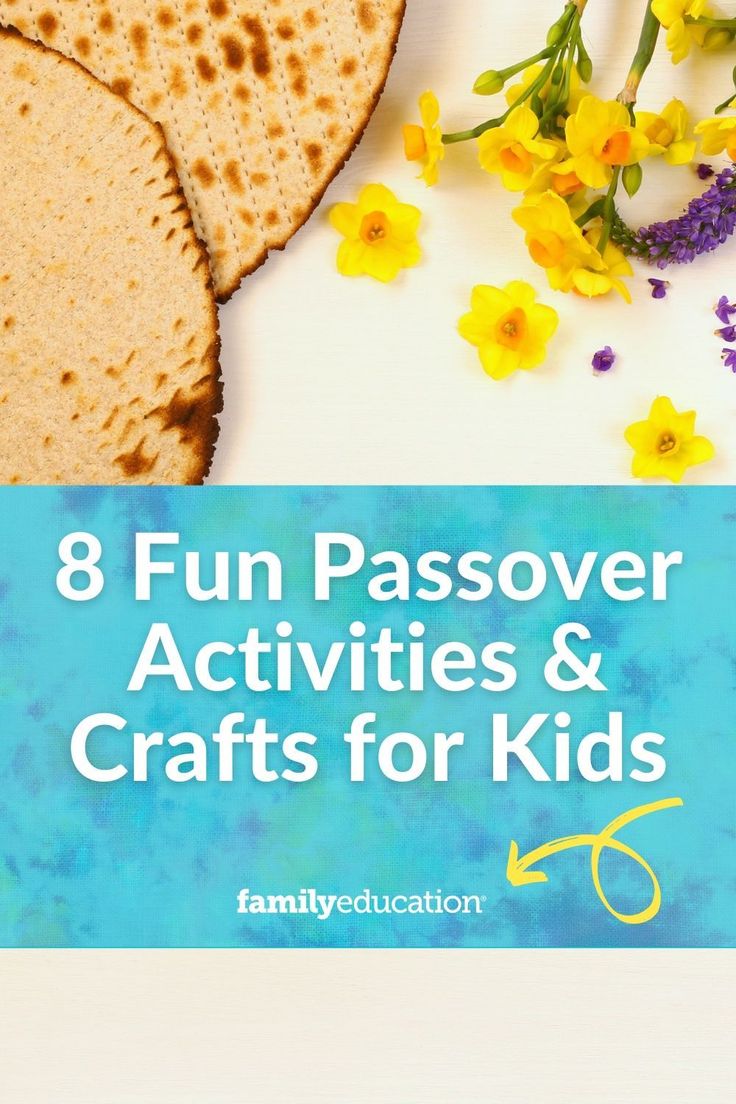 the words 8 fun passover activities and crafts for kids