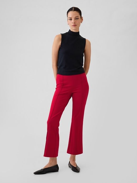 High Rise Ponte Crop Kick Pants Red Dress Pants Outfit, Khaki Pants Outfit Women, Red Pants Outfit, Khaki Pants Outfit, Pant Outfits, Red Dress Pants, Dress Pants Outfits, Professional Clothing, Gender Equality