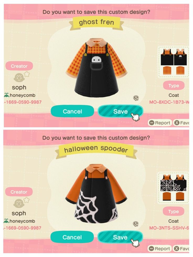 Animal Crossing Design Codes Clothes Halloween, Halloween Outfits Animal Crossing, Acnh Design Id Codes Clothes Halloween, Acnh Halloween Clothes Codes, Halloween Custom Designs Animal Crossing, Acnh Witch Dress, Acnh Halloween Costumes Codes, Acnh Halloween Builds, Acnh Fall Outfits