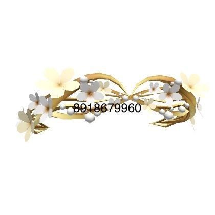 an image of flowers on the side of a white wall with words written in gold