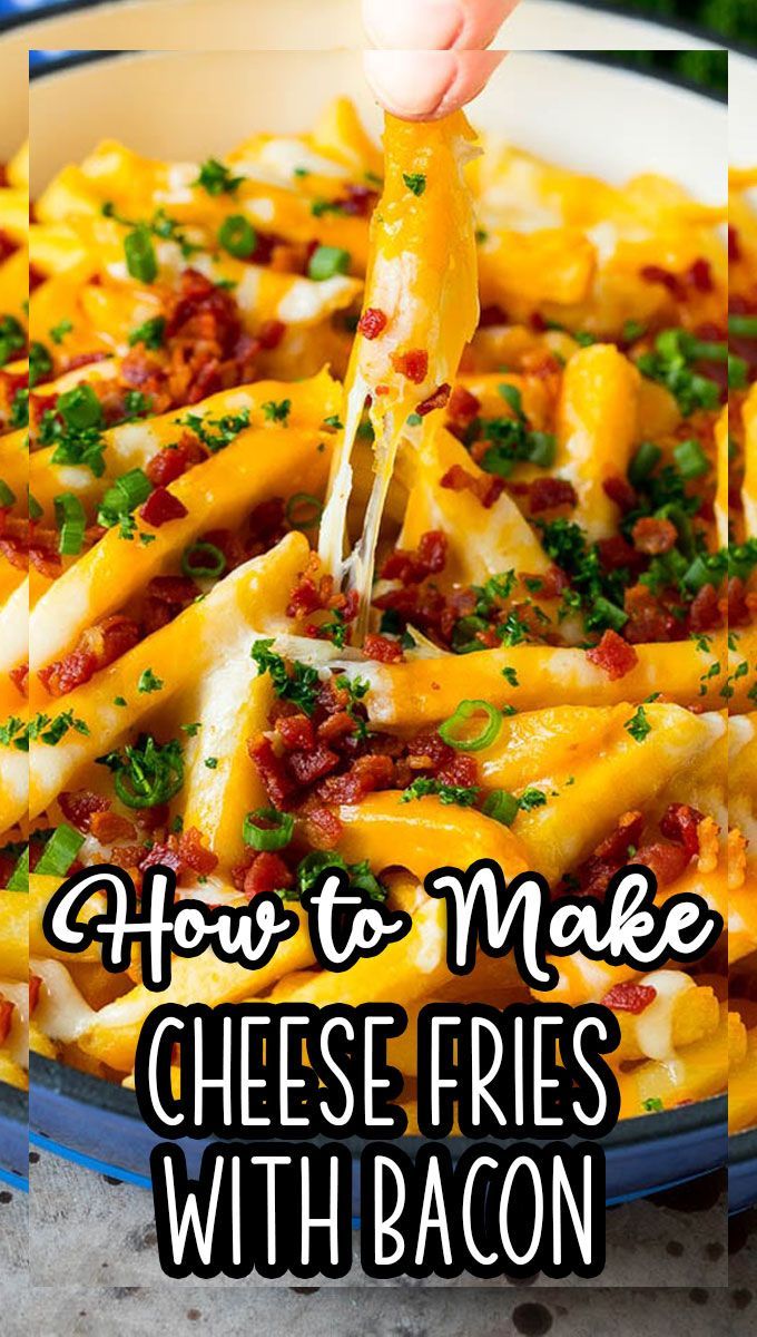 how to make cheese fries with bacon