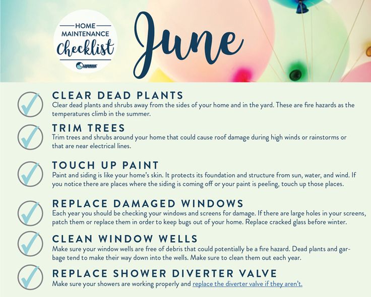 a poster with instructions on how to use the june cleaning checklist for your home