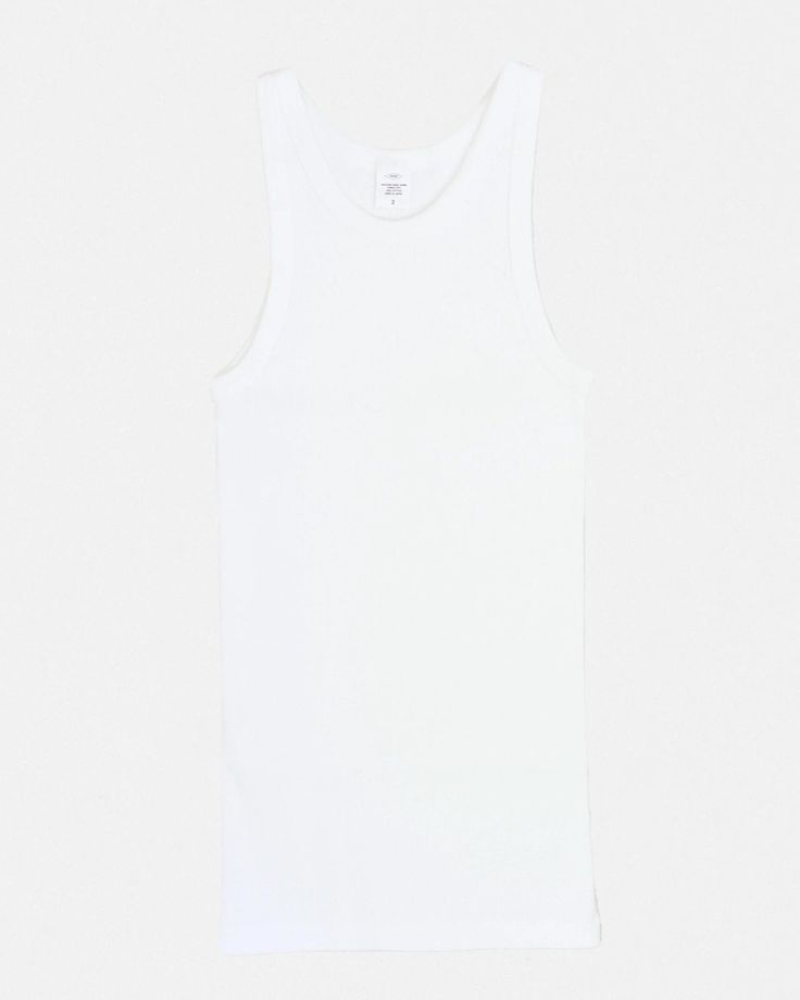 Rib Tank Top White Original Basics Roman Kemp, Rib Tank Top, Journal Standard, Ribbed Tank Tops, Cotton Tank Top, Sleeveless Tshirt, White Sleeveless, Sleeveless Vest, Junior Dresses