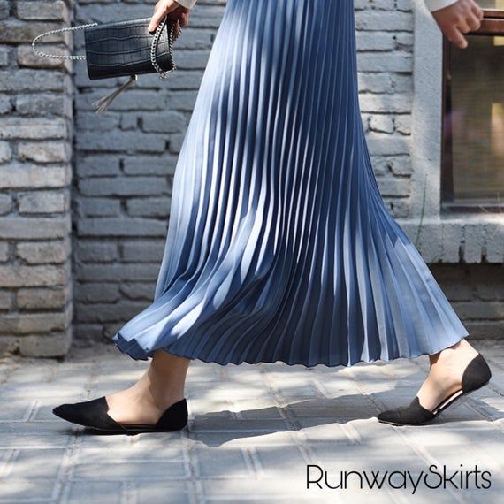 Velvet Pleated Skirt, Flare Maxi Skirt, High Waisted Pleated Skirt, Ankle Length Skirt, Pleated Shirt, Womens Maxi Skirts, Elastic Waist Skirt, Pleated Maxi Skirt, High Waist Dress