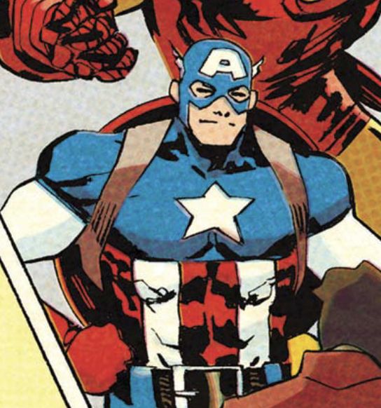 an image of captain america in the comics