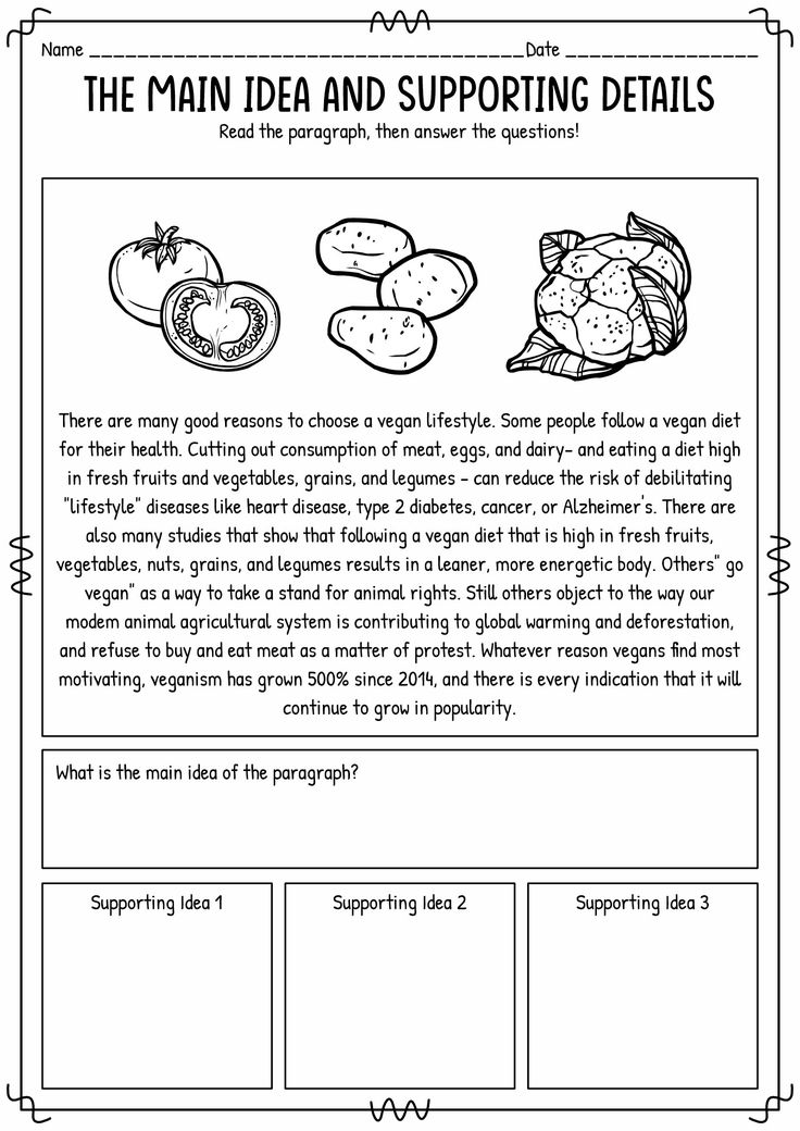 the main idea and supporting details worksheet