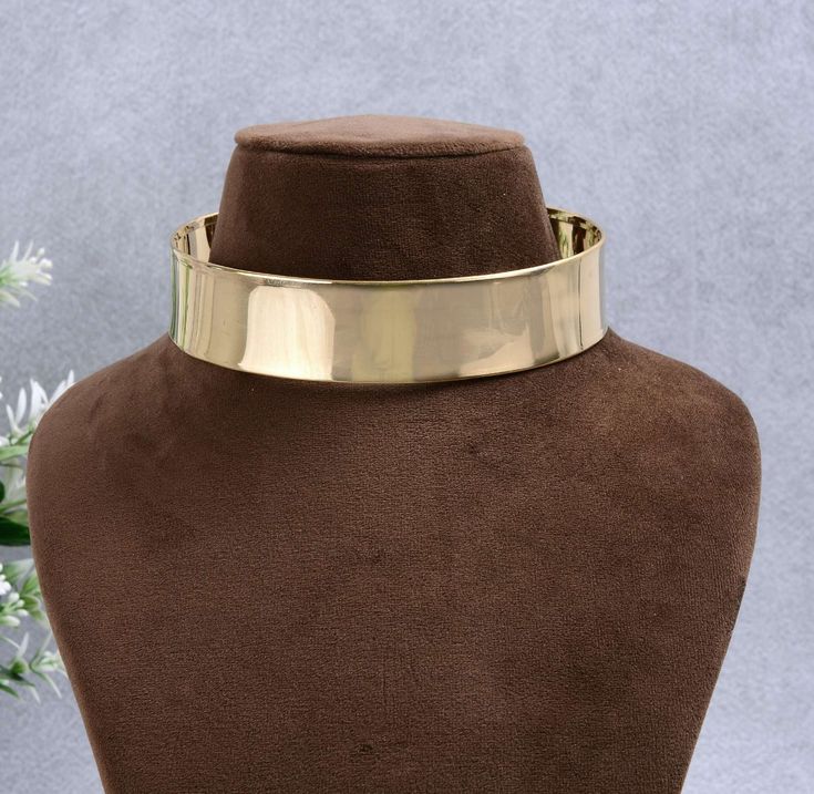 Plain Flexible Tribal Brass Choker, Ethnic Brass Choker Necklace, Brass Cuff Necklace, Collar Necklace, Gold Brass Choker, Necklace For Her ❥ Customers satisfaction is our biggest priority, please contact us with any questions/queries for future or existing orders, and we will do our best to make sure you are happy with your order. ❥Please make sure to add the correct address during check out. You can return your purchased item within 15 days after successful delivery. We offer a 100% "Money Back Guarantee" if you are not satisfied with your purchase. Return charges will be paid by buyers only! ❥ Please share your numbers (in personalization box ) as required for shipping address details, and it'll help us to contact you easily. And don't worry about the privacy, we'll keep it safe with us Gold Collar Choker, Mlp Redesigns, Collar Necklace Gold, Brass Choker, Cuff Necklace, Necklace Collar, Brass Cuff, Necklace For Her, Gold Collar