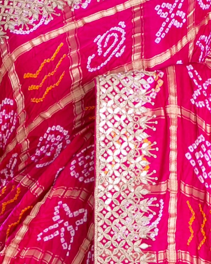 Magenta Pink Bandhani Printed Gajji Silk Saree Presenting our stunning Magenta Pink Bandhani Printed Gajji Silk Saree, where tradition meets contemporary elegance. Crafted from luxurious Gajji silk, this saree boasts vibrant magenta pink hues adorned with intricate Bandhani prints. Elevate your ethnic ensemble with this exquisite piece, perfect for adding a pop of color to any occasion. Worldwide free shipping Contact us: +91-7976261840 Email: Epicsaree@gmail.com Website: www.epicsaree.com ... Gajji Silk Saree, Magenta Pink, Designer Saree, Silk Saree, Saree Designs, Silk Sarees, Color Pop, Saree, Silk