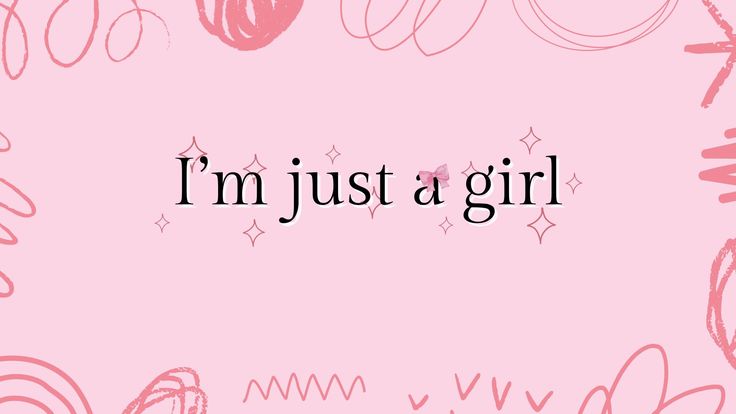 #laptopwallpaper #relatable #pink Im Just A Girl Wallpaper Laptop, But Im A Cheerleader, Im Just A Girl, Laptop Wallpapers, Laptop Wallpaper Desktop Wallpapers, Book Wallpaper, Laptop Wallpaper, Just A Girl, Just Girl Things