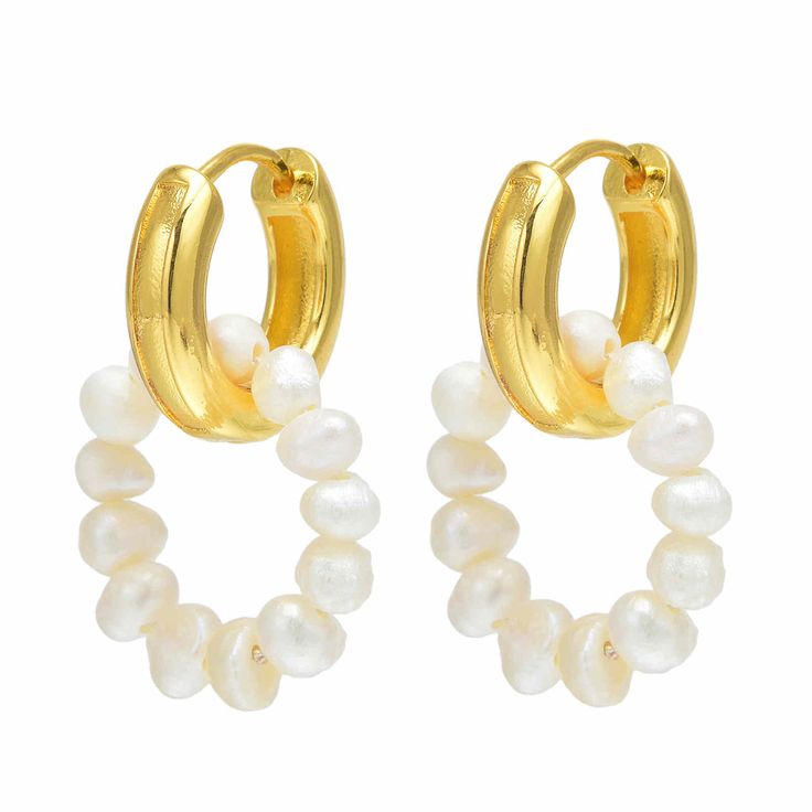 Enhance your natural glow with the right kind of luster, through the splendor of real pearl earrings. Less is definitely more when it comes to these dainty, yet utterly radiant white pearl drop earrings that capture the light from every angle. Measuring 4-5mm, the baroque earrings are the ideal jewelry piece to compliment your wardrobe. our earrings come in fine settings: 14K yellow gold. Baroque Freshwater Real Pearl Gold Designer Drop Earrings Dainty Jewelry For Women Our classic baroque pearl White Pearl Charm Hoop Earrings, White Small Hoop Pearl Chain Jewelry, White Pearl Hoop Earrings With Pearl Charm, White Pearl Chain Small Hoop Jewelry, Dainty Yellow Gold Hoop Earrings With Pearl, Everyday White Pearl Drop Huggie Earrings, Hypoallergenic Yellow Gold Pearl Hoop Earrings, Everyday White Pearl Pendant Earrings, Hoop Pearl Earrings With Pearl Charm For Anniversary