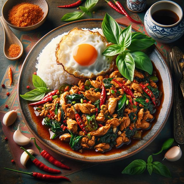 a plate filled with rice, meat and vegetables