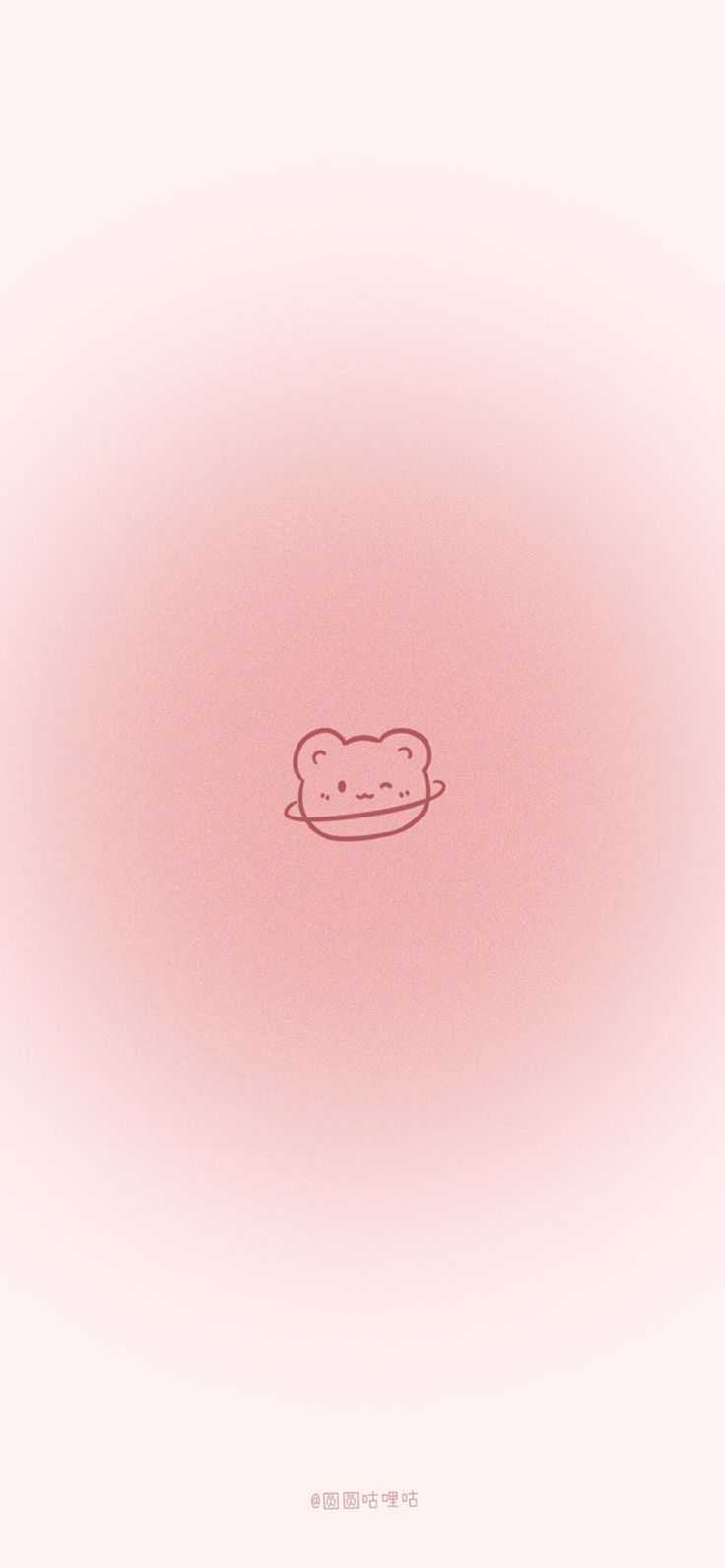 a drawing of a piece of bread on a pink background