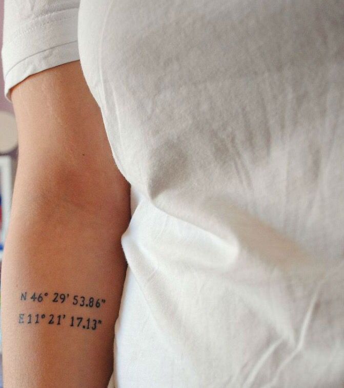 a person with a tattoo on their arm