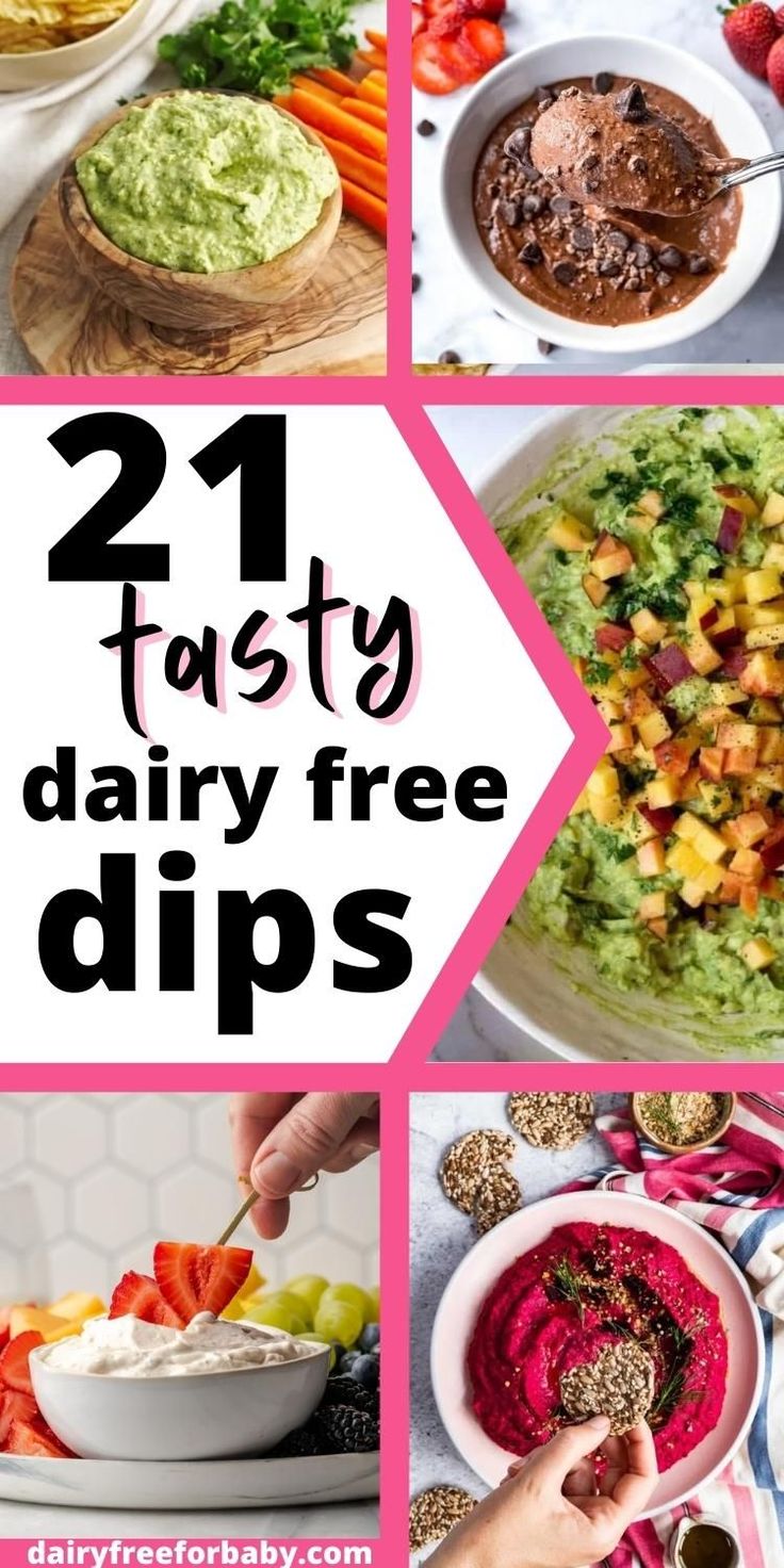 A collage of several dairy free dips including brownie hummus, peach guacamole, beet hummus, green goddess dip, and fruit dip. Dairy Free Veggie Dip, Dairy Free Buffalo Chicken Dip, Dairy Free Buffalo Chicken, Dairy Free Dip Recipes, Gluten Free Dairy Free Appetizers, Gluten Free Dairy Free Snacks, Appetizer Recipes Vegetarian, Dairy Free Baby, Veggie Dip Recipe