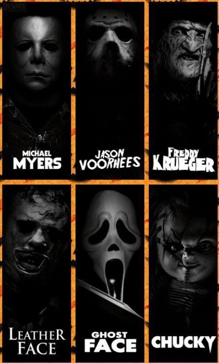 the scream poster is shown in black and white, with many different faces on it