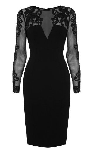 Cocktail Dress Sleeves, Karen Millen Dress, Black Pencil Dress, Dress Sleeves, Elegant Dresses For Women, Long Sleeve Lace Dress, Black Cocktail Dress, Karen Millen, Mode Inspiration