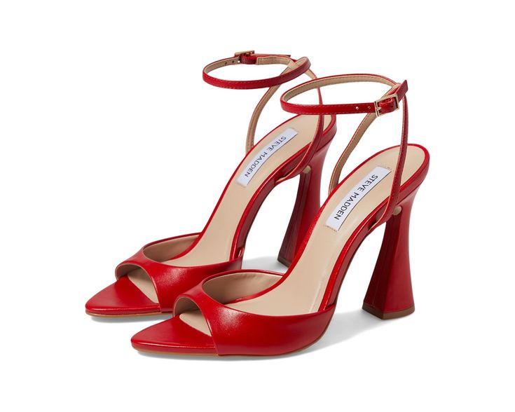 Steve Madden Beki | Zappos.com Red Open Toe Sandals With Reinforced Heel, Modern Slingback Sandals With Ankle Strap And Reinforced Heel, Modern Ankle Strap Slingback Sandals With Reinforced Heel, Modern Sandals With Padded Heel And Ankle Strap, Ankle Strap Sandals With Padded Heel, Synthetic Ankle Strap Sandals With Heel Loop, Modern Ankle Strap Sandals With Reinforced Heel, Red Sandals With Reinforced Heel For Spring, Spring Red Sandals With Reinforced Heel