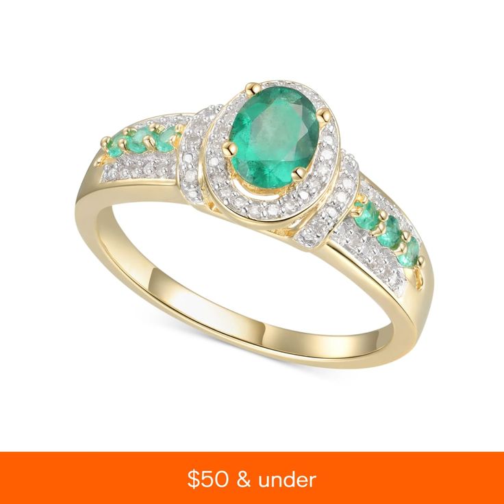 in stock Macy's Green Jewelry For Anniversary, Exquisite 14k Gold Emerald Ring For Gift, Exquisite Green Emerald Ring In 14k Gold, Luxury 14k Gold Emerald Ring With Gemstone Accents, 14k Gold Emerald Ring With 17 Jewels - Collectible, Unique Cabochon Emerald Ring, Collectible, Beauty Gift Sets, Tech Gifts, Wedding Wear