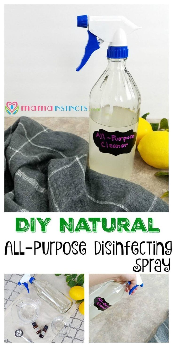 diy natural all - purpose disinfecting spray