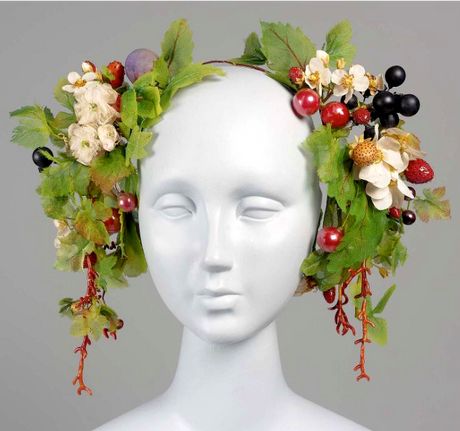 Floral Headdress, Hair Ornaments, Museum Of Fine Arts, Fantasy Fashion, Fashion History, Costume Design, Headdress, Headpiece, 19th Century