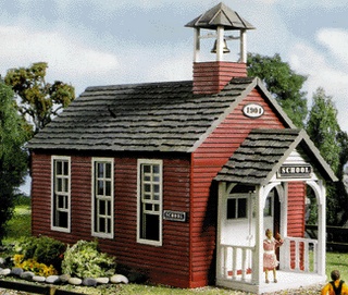 inviting porch on one room schoolhouse Schoolhouse Exterior, School Exterior, One Room Schoolhouse, Red School House, Miniature School, My Dream Job, Country School, Farm School, Pallet House