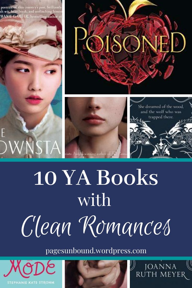 the cover of 10 ya books with clean romances