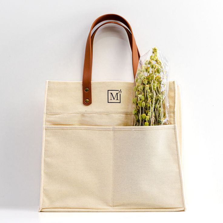 Discover the ultimate convenience with our multi-pocket Market Tote, the perfect companion for every shopping trip. Designed for practicality and durability, this tote is a smart choice for everything from busy farmer's markets to quick stops at your local store. Measuring 13.5"h x 15.5"w x 5"d, our tote can handle everything from organic produce to your latest book find. Features: Color: Natural Material: Twill poly cotton with faux leather straps Two external pockets for easy organization Plas Natural Bags With Pockets For Everyday Use, Natural Everyday Bags With Pockets, Cotton Tote Lunch Bag For Everyday Use, Rectangular Canvas Bag With Multiple Pockets For Everyday, Everyday Cotton Tote Lunch Bag, Everyday Rectangular Canvas Bag With Multiple Pockets, Utility Rectangular Bags For Everyday Use, Everyday Utility Rectangular Bag, Natural Tote Bag For Grocery