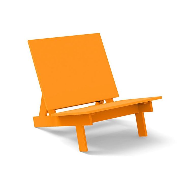 an orange easel sitting on top of a white surface