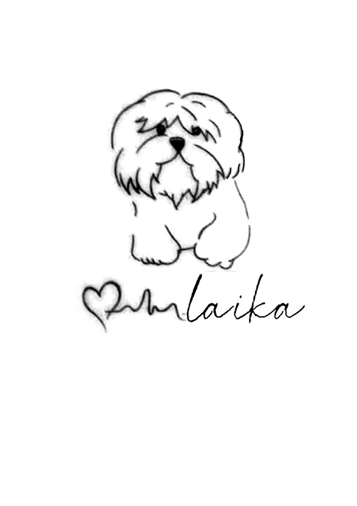 a black and white drawing of a dog with the word alaska written on it's side