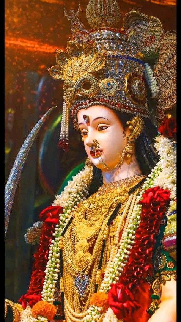 Durga Mata Hd Wallpaper, Ambe Maa Photo, Maa Durga Wallpaper, Navratri Maa Durga, Durga Wallpaper, Maa Durga Hd, Durgamma Photos, Mother's Pic, Jay Mata Di