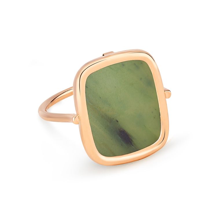 Formal Rectangular Emerald Ring With Polished Finish, Classic Square Rings With Polished Finish, Luxury Ring With Polished Finish And Rectangular Stone, Elegant Green Rectangular Signet Ring, Luxury Rectangular Gemstone Ring, Classic Emerald Ring With Rectangular Bezel Setting, Gold Rectangular Cabochon Rings, Rectangular Cabochon Gold Rings, Rectangular Gold Cabochon Rings