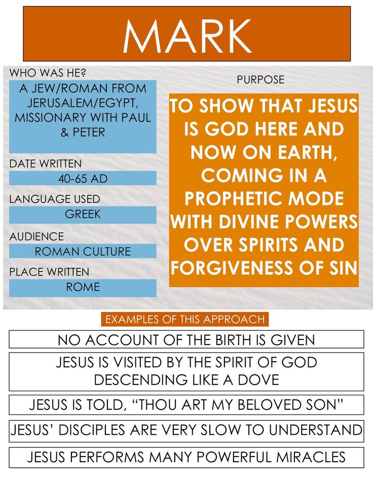 the bible's mark is shown in an orange and blue poster with words above it