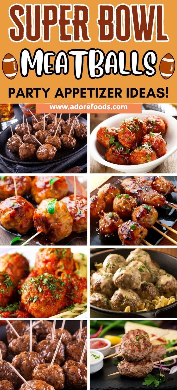 super bowl meatballs party appetizer ideas