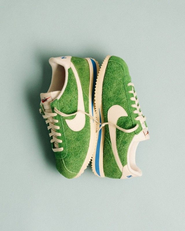 UNSTABLE FRAGMENTS Flat Green Sneakers For Streetwear, Nike Style, Modern Green Sneakers For Streetwear, Green Sneakers For Streetwear, Functional Green Sneakers For Streetwear, Green Cotton Streetwear Sneakers, Nike Cortez Vintage, Nike Cortez Women, Nike Cortez Outfit