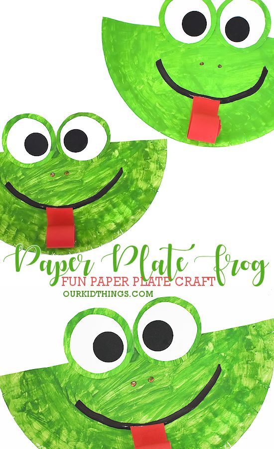 paper plate frog craft for kids to make