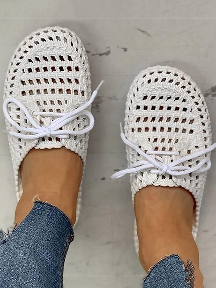 DETAILS PVC Hollow-out Flat heel Slipper Shoes Women, Women Casual Flats, Sandals Patterns, Basic Heels, Womens Sandals Summer, Summer Flip Flops, Summer Slippers, Heel Slippers, Lace Up Sandals