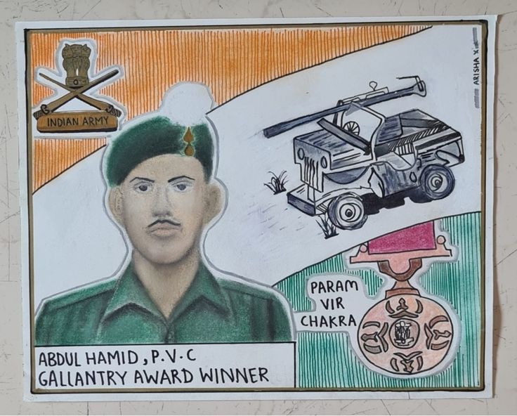 Gallantry Awards Drawing, Gallantry Award Winner Painting, Gallantry Award Winner Drawing, Army Drawing, Abdul Hamid, Diy Bouquet Wrap, Wallpaper Iphone Disney Princess, Bouquet Wrap, Poster Drawing