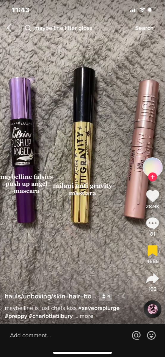 Milani Anti Gravity Mascara, Anti Gravity Mascara, Falsies Push Up Angel Mascara, Milani Mascara, Maybelline Falsies Mascara, Maybelline Falsies, Brown Skin Makeup, Anti Gravity, Mascara Lashes