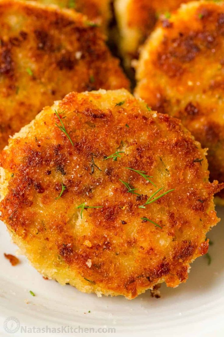 some fried food on a white plate